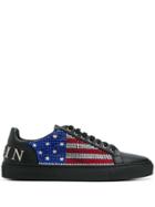 Philipp Plein U.s. Flag Sneakers - Black