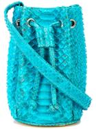 Gelareh Mizrahi Smiley Face Mini Bucket Bag - Blue