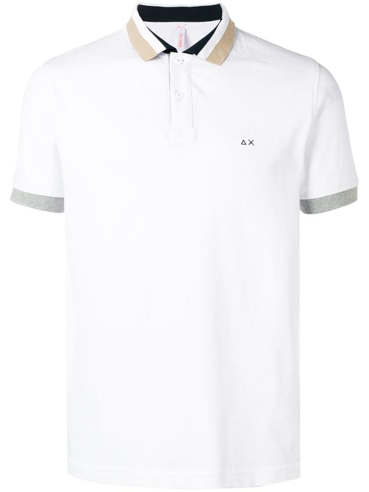 Sun 68 Gran Tips Polo Shirt - White