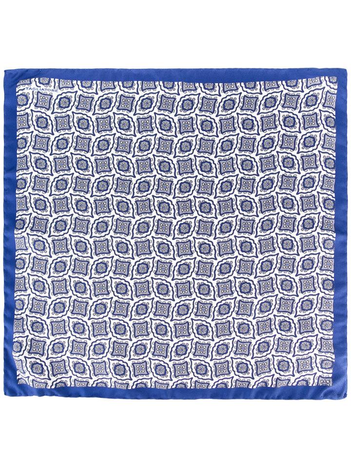 Tagliatore Pochette Pocket Square, Men's, Blue, Silk