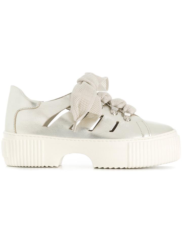 Agl Lace Up Sneakers - Metallic