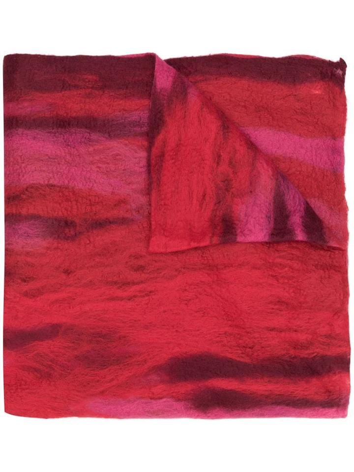 Faliero Sarti Knit Tonal Scarf - Red