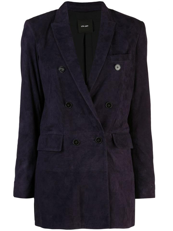 Lth Jkt Ivy Blazer - Purple