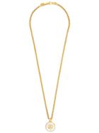Chanel Vintage Chanel Cc Logos Medallion Chain Necklace - Gold
