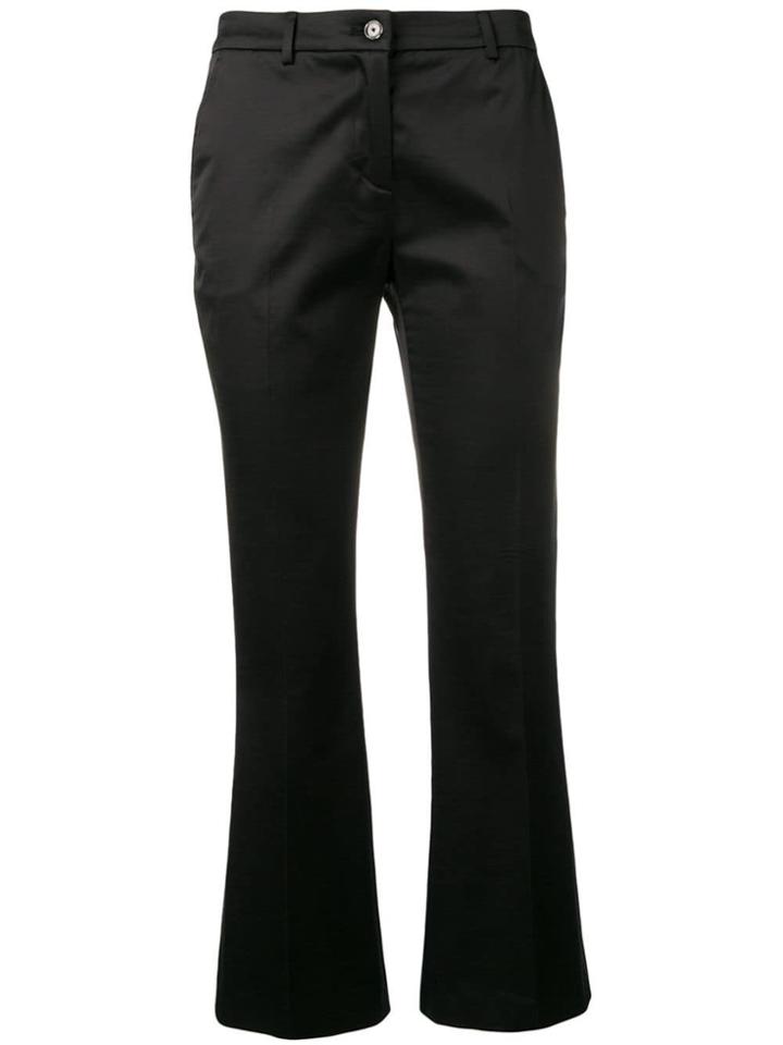 Pt01 Black Cropped Trousers