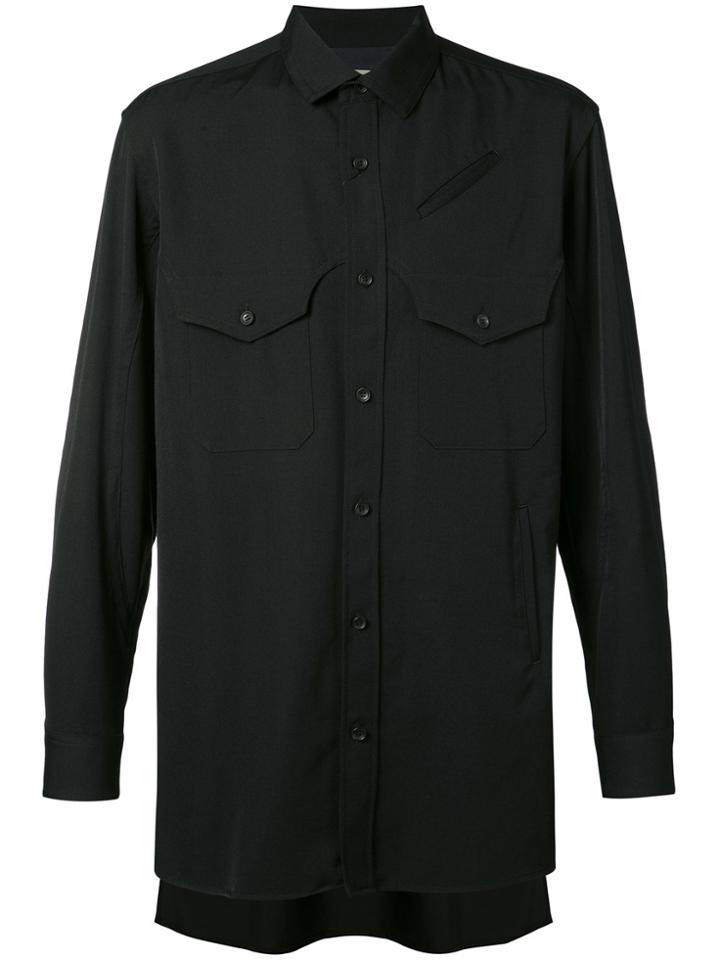 Yohji Yamamoto Plain Shirt - Black
