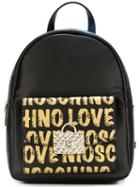 Love Moschino Logo Print Backpack