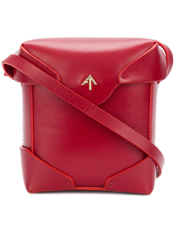 Manu Atelier Mini Pristine Crossbody Bag - Red