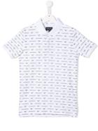 Emporio Armani Kids All-over Logo Print Polo Shirt - White