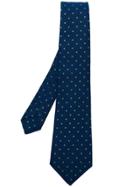 Kiton Dotted Tie - Blue