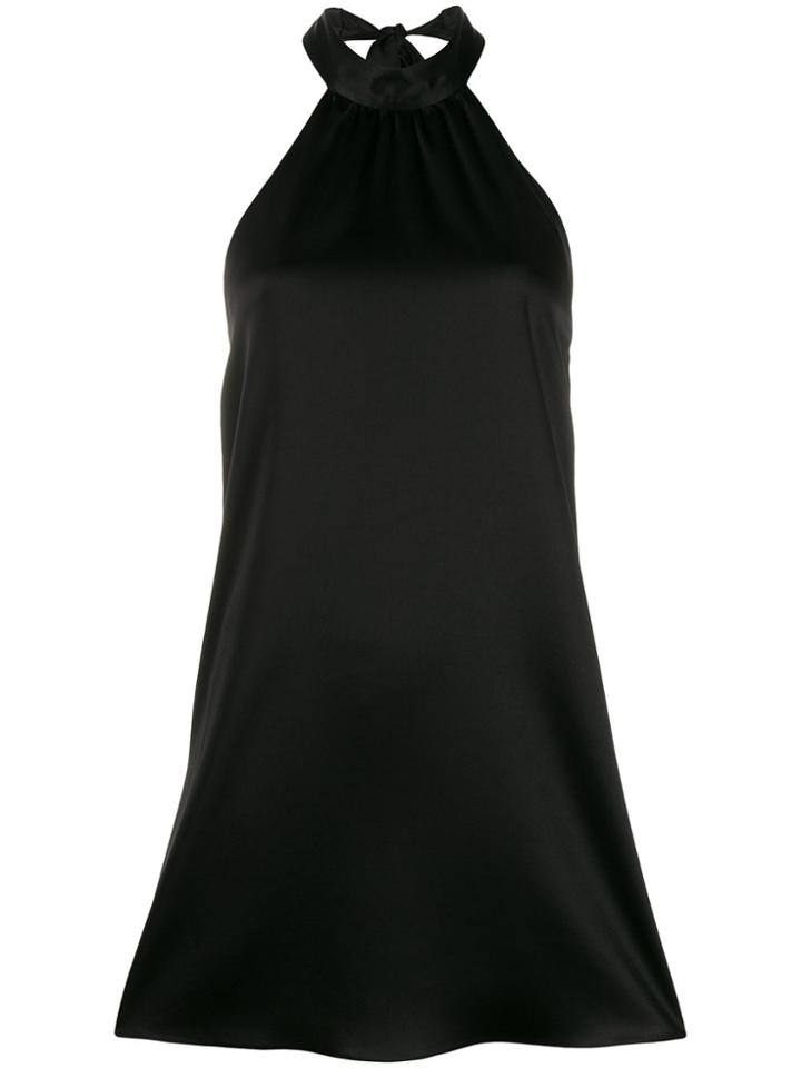 Alice+olivia Crystal Halterneck Dress - Black