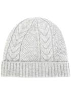 N.peal Cable Knit Beanie - Grey