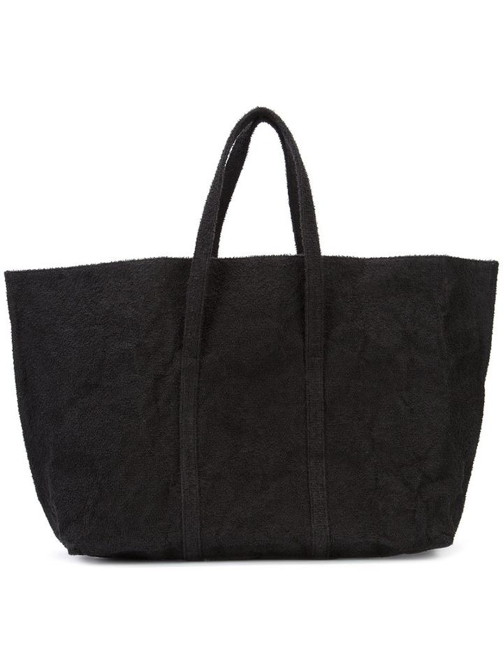Zilla Towel Beach Bag, Women's, Black, Aluminium/cotton