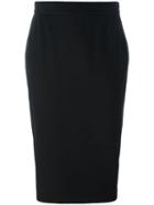 Versace Pre-owned Fitted Over-the-knee Skirt - Black