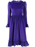 Batsheva Peter Pan Collar Knee-length Dress - Purple