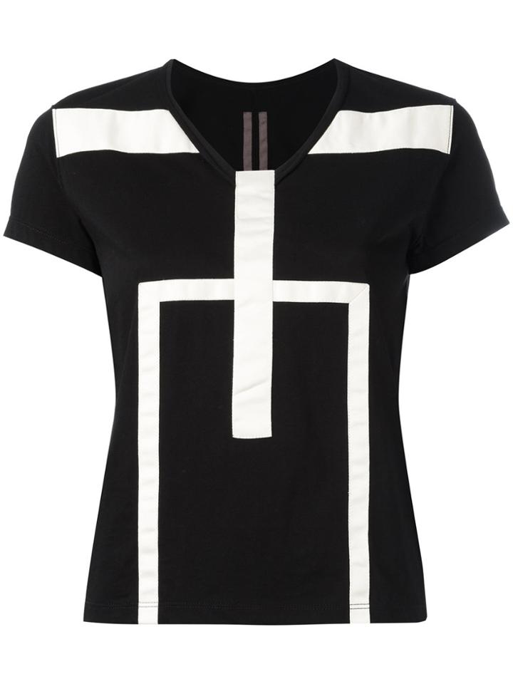 Rick Owens Drkshdw Geometric T-shirt - Black