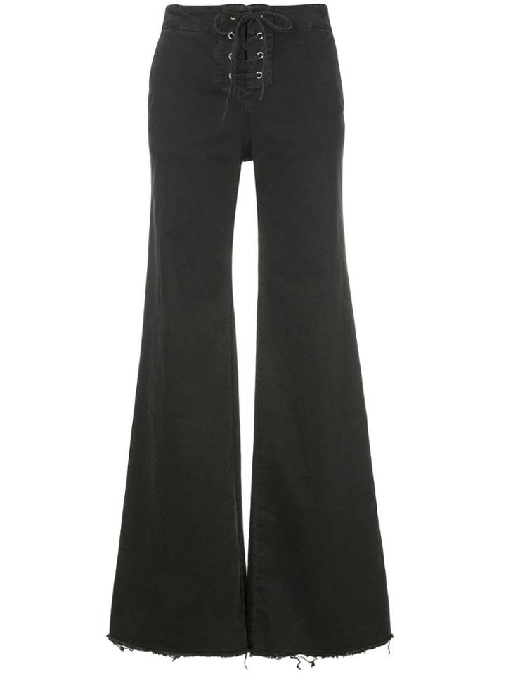 Nili Lotan Lennon Extreme Wide Leg Trousers - Grey