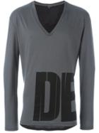 Ann Demeulemeester 'drive' T-shirt, Men's, Size: Xs, Grey, Cotton