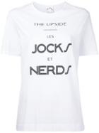 The Upside - Jocks And Nerds Print T-shirt - Women - Cotton - S, White, Cotton