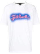 Just Cavalli Logo Printed T-shirt - White