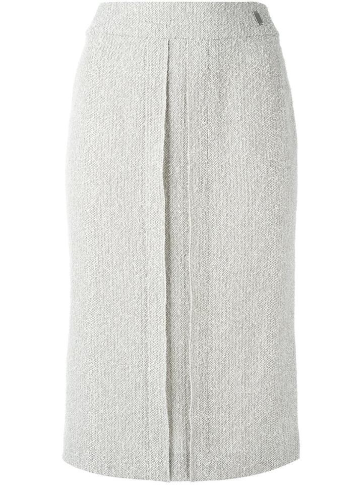 Chanel Vintage Straight Midi Skirt - Nude & Neutrals