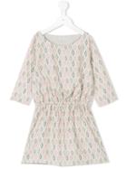 Violeta E Federico Printed Dress, Girl's, Size: 12 Yrs, Pink/purple
