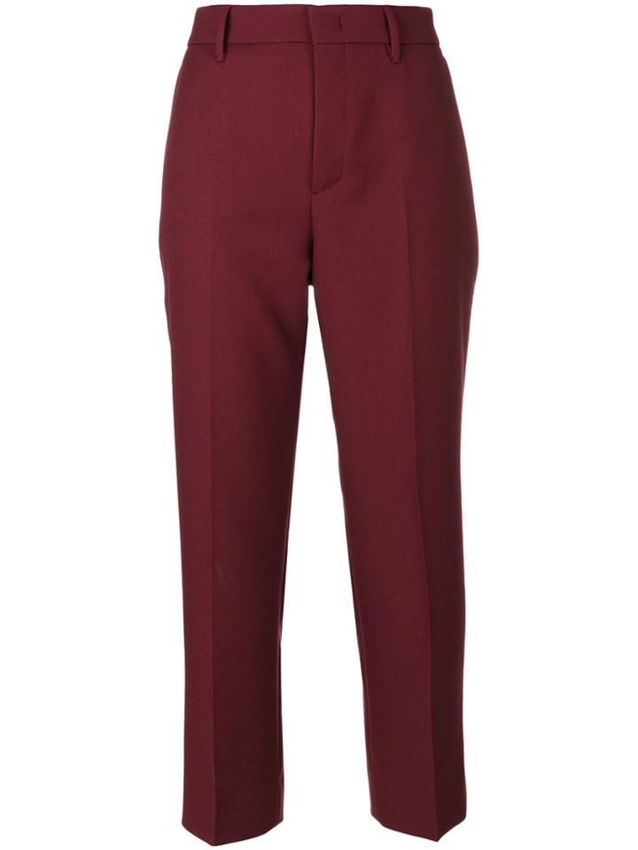 Prada Cigarette Trousers - Red