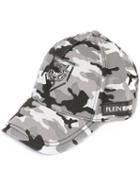 Plein Sport Camouflage Cap, Men's, Grey, Cotton/polyester