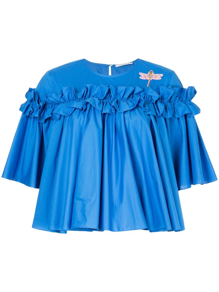 Vivetta Ruffled Blouse - Blue