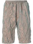 Paura Wrinkled Bermuda Shorts - Multicolour