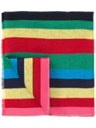 Paul Smith - Striped Scarf - Men - Cotton/linen/flax/viscose - One Size, Cotton/linen/flax/viscose