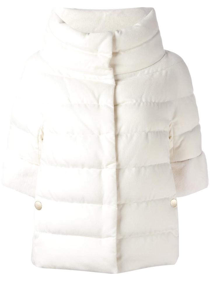 Herno Padded Jacket, Women's, Size: 40, White, Silk/cashmere/polyamide/feather Down