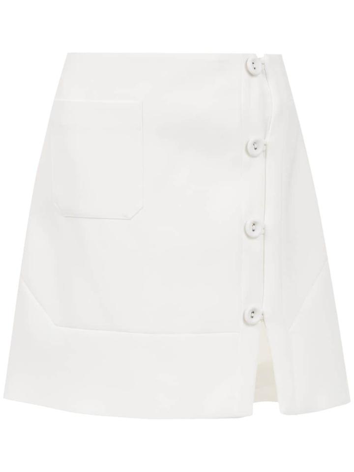 Egrey Panelled Skirt - White