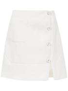 Egrey Panelled Skirt - White