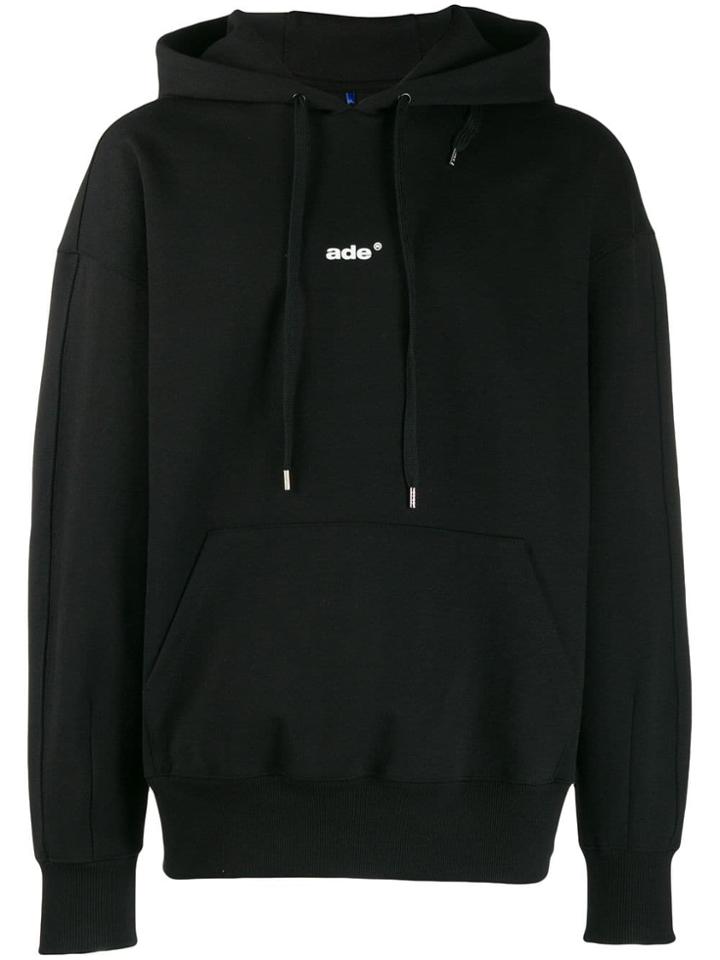 Ader Error Logo Print Hoodie - Black