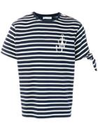 Jw Anderson Breton Stripe Knot T-shirt - Blue
