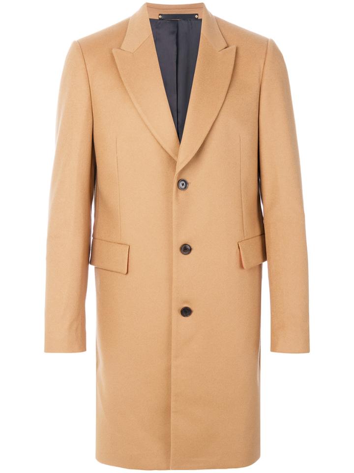 Paul Smith Single-breasted Coat - Nude & Neutrals