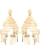 Aurelie Bidermann Marella Earrings, Women's, Metallic, Gold Plated Brass