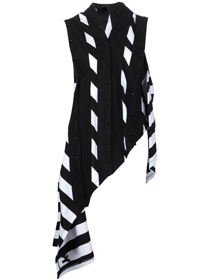 Y-3 Asymmetric Sleeveless Shirt