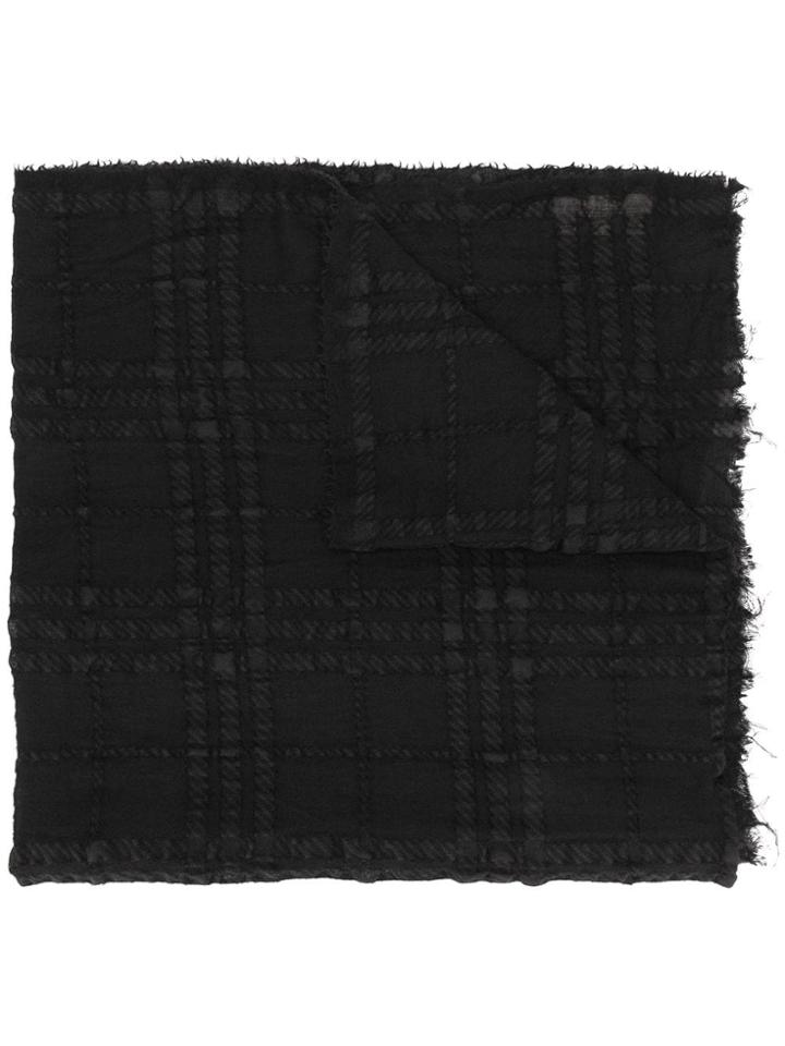 Forme D'expression Bumount Tartan Scarf - Black