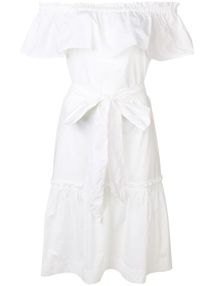 P.a.r.o.s.h. Belted Waist Dress - White