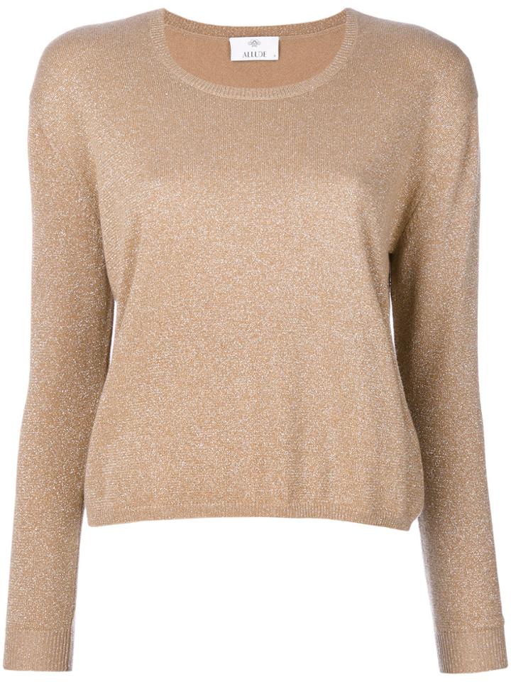 Allude Glitter Sweater - Nude & Neutrals
