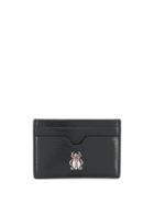 Alexander Mcqueen Embellished Beetle Cardholder - Black