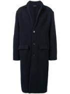 Falke Classic Single-breasted Coat - Black