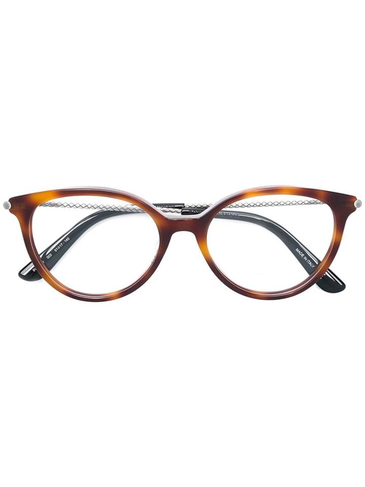 Bottega Veneta Eyewear Tortoiseshell Frame Glasses - Brown