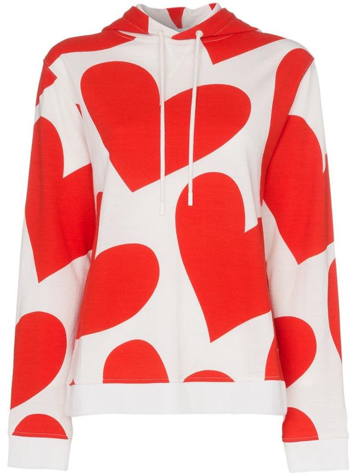 House Of Holland X The Woolmark Company Heart Print Hooded Merino Wool