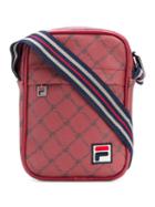 Fila Logo Patch Messenger Bag - Red