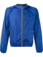 Fay Hooded Zip Jacket, Men's, Size: Medium, Blue, Polyamide