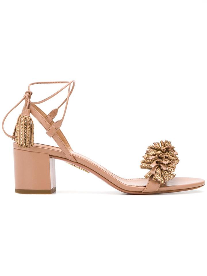 Aquazzura Wild Crystal Sandals - Pink