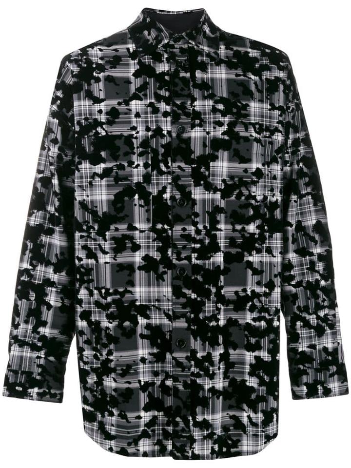Faith Connexion Mixed-print Shirt - Black